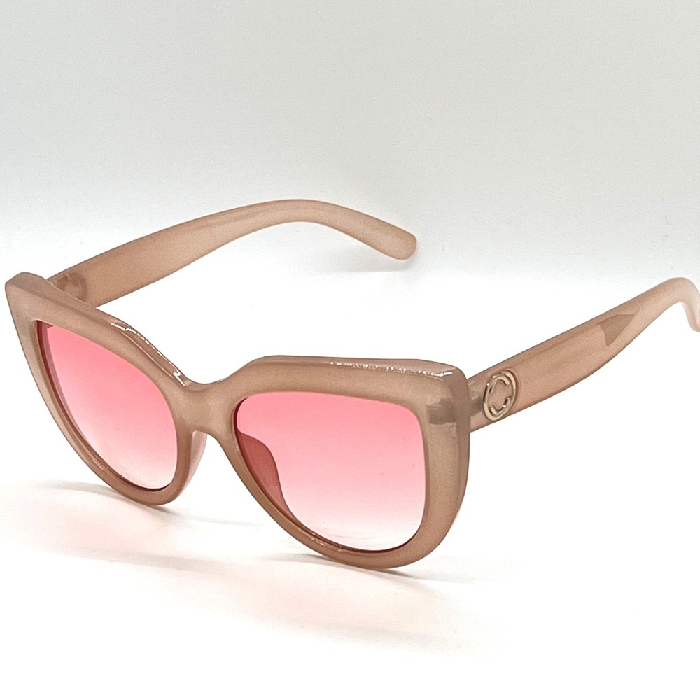 Cat Eye Sunglasses Pink Lens Fashion Sun Glasses Designer Style Trendy Stylish